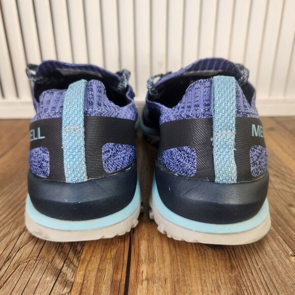 Merrell MAG-9 Womens Sz 9.5 Purple Black Knit Vibram Trail Running Shoes J16564 - Picture 4 of 7